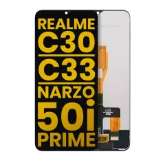 LCD Assembly Without Frame Compatible For Realme C30 / C33 / Narzo 50i Prime (Refurbished) (All Colors)