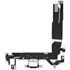 Câble flexible de port de charge compatible pour iPhone 16 (Aftermarket Plus) (Noir)