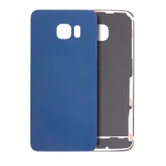 Back Cover Glass Compatible For Samsung Galaxy S6 Edge (No Logo) (Aftermarket Plus) (Black Sapphire)