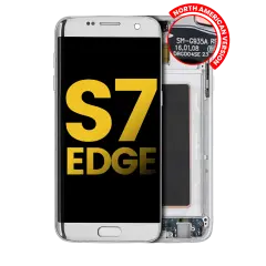 OLED Assembly With Frame Compatible For Samsung Galaxy S7 Edge G935A (North American Version) (Refurbished)  (Silver)