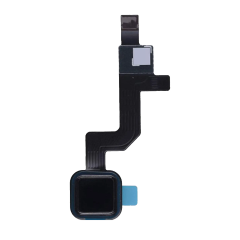 Home Button With Flex Cable Compatible For Motorola Moto Z Force Droid (XT1650-02 / 2016) (Black)