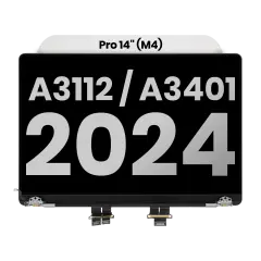 Complete LCD Display Assembly Compatible For MacBook Pro 14" (M4) (A3112 / Late 2024) (Used OEM Pull: Grade A) (Space Black)