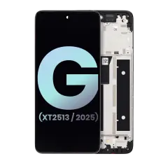 Ensemble LCD avec cadre compatible pour Motorola Moto G 5G (XT2513 / 2025) (Original OEM) (Toutes les couleurs)