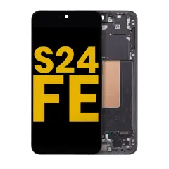 OLED Assembly With Frame Compatible For Samsung Galaxy S24 FE 5G (Refurbished) (US & International Version) (Graphite)