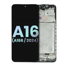 OLED Assembly With Frame Compatible For Samsung Galaxy A16 5G (A166 / 2024) (Service Pack) (All Colors)