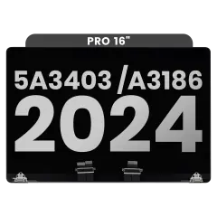 Complete LCD Display Assembly Compatible For MacBook Pro 16" (M4) (A3403 /A3186 Late 2024) (Used OEM Pull: Grade A) (Space Black)