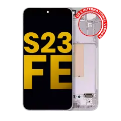 OLED Assembly With Frame Compatible For Samsung Galaxy S23 FE 5G (US & International Version) (Refurbished) (Mint / Cream / Purple / Indigo / Tangerine)