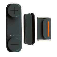 Hard Buttons Set (Power / Volume / Vibrator) Compatible For iPhone 5 (Black)