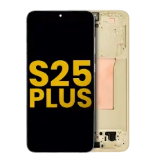 OLED Assembly With Frame Compatible For Samsung Galaxy S25 Plus 5G  (US & International Version) (Refurbished) (Pink Gold)
