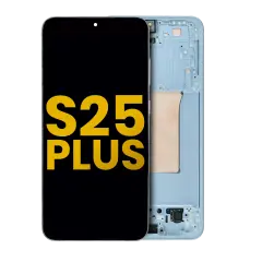 OLED Assembly With Frame Compatible For Samsung Galaxy S25 Plus 5G  (US & International Version) (Refurbished) (Icy Blue)