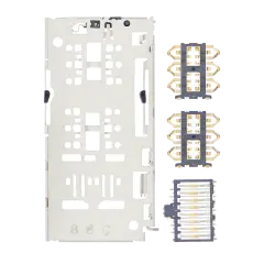 Sim Card Reader Compatible For Motorola Moto G8 Power Lite (XT2055 / 2020) / Moto E6S (XT2053-1 / 2020) (4 Piece Set)