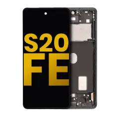 Écran OLED avec cadre compatible pour Samsung Galaxy S20 FE 4G / 5G (Reconditionné) (Cloud Navy)