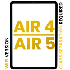 Front Glass Compatible For iPad Air 4 /  iPad Air 5 (Glass Separation Required) (Premium) (WiFi Version) (All Colors)