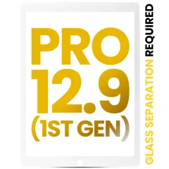 Digitizer Compatible For iPad Pro 12.9" 1st Gen (2015) (Glass Separation Required) (Premium) (White)