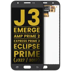 Assemblage LCD sans cadre compatible pour Samsung Galaxy J3 / Emerge / Amp Prime 2 / Express Prime 2 / Eclipse / Prime (J327 / 2017) (Reconditionné) (Noir)