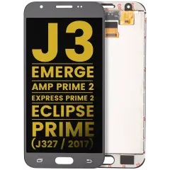 Assemblage LCD Sans Cadre Compatible Pour Samsung Galaxy J3 / Emerge / Amp Prime 2 / Express Prime 2 / Eclipse / Prime (J327 / 2017) (Remis à Neuf) (Argent / Gris)