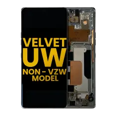 OLED Assembly With Frame Compatible For LG Velvet 5G (Non-Verizon 5G UW Frame) (Refurbished) (Gray)