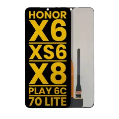 LCD Assembly Without Frame Compatible For Honor X6 / X6S / X8 5G / Play 6C / 70 lite 5G  (Refurbished) (All Colors)