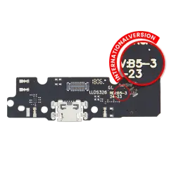 Charging Port Assembly Compatible For Motorola Moto E5 Plus (XT1924 / 2018) / E5 Supra (XT1924-6 / 2018) (International Version) (Aftermarket Plus)