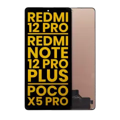 Assemblage OLED sans cadre compatible pour Xiaomi Redmi Note 12 Pro 5G/ Xiaomi Redmi Note 12 Pro+ / Poco X5 Pro (Remis à neuf) (Toutes les couleurs)