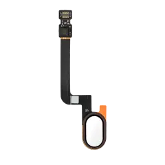 Bouton d'accueil avec capteur d'empreintes digitales câble flexible compatible pour Motorola Moto G5S (XT1797 / 2017) (Blanc)