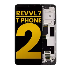 Assemblage LCD avec cadre compatible pour T-Mobile Revvl 7 / T Phone 2 5G (Remis à neuf) (Toutes couleurs)