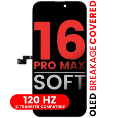 OLED Assembly Compatible For iPhone 16 Pro Max (Aftermarket Pro: XO7 Soft) (120HZ)