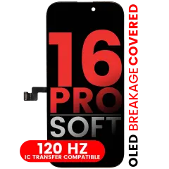 OLED Assembly Compatible For iPhone 16 Pro (Aftermarket Pro: XO7 Soft) (120HZ)