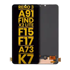 OLED Assembly Without Frame Compatible For OPPO Reno 3 / A91 / Find X2 Lite / F15 / F17 / A73 4G / K7 5G (Refurbished) (All Colors)