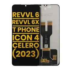LCD Assembly Without Frame Compatible For T-Mobile Revvl 6 / Revvl 6x 5G / T Phone / Cricket Icon 4 / Boost Mobile Celero 5G (2023) (Refurbished) (All Colors)