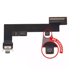 Charging Port Flex Cable Compatible For iPad Air 4 / iPad Air 5 (Cellular) (Used OEM Pull: Grade A) (Black)