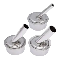 45 Degree Hot Air Rework Station Gun Sleeve Nozzle Compatible For 861DW / TR1300A (3 Piece Set) (5mm / 7mm / 10mm)