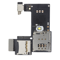 Lecteur de carte Sim Flex avec carte compatible pour Motorola Moto G2 (XT1068 / 2014) (Simple Sim)