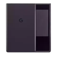 Couvercle arrière en verre compatible pour Google Pixel 6 Pro (Pièce d'occasion OEM : Grade A) (Noir orageux)