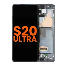 OLED Assembly With Frame Compatible For Samsung Galaxy S20 Ultra 5G (Blemish: Grade B) (Cosmic Black)