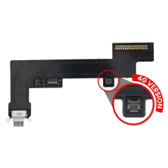 Câble Flex de Port de Charge Compatible pour iPad Air 4 (Version 4G) (Aftermarket Plus) (Bleu Ciel)