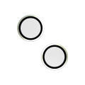 Casper Camera Lens Protector Compatible For iPhone 15 / 15 Plus (Green) (Clear)