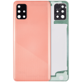 Back Cover With Camera Lens Compatible For Samsung Galaxy A51 4G (A515 / 2019) (Aftermarket Plus) (Prism Crush Pink)