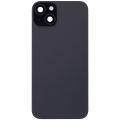 Back Glass With Steel Plate With Wireless NFC Charging MagSafe Magnet & Flashlight Flex Compatible For iPhone 15 Plus (Used OEM Pull: Grade A) (Black)