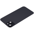 Back Glass With Steel Plate With Wireless NFC Charging MagSafe Magnet & Flashlight Flex Compatible For iPhone 15 Plus (Used OEM Pull: Grade A) (Black)