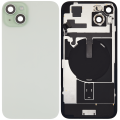 Back Glass With Steel Plate With Wireless NFC Charging MagSafe Magnet & Flashlight Flex Compatible For iPhone 15 Plus (Used OEM Pull: Grade A) (Green)