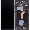 OLED Assembly With Frame Compatible For Samsung Galaxy S22 Ultra 5G (US & International Version) (Aftermarket Plus) (Phantom Black)