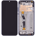 LCD Assembly With Frame Compatible For Motorola Moto G Play (XT2093 / 2021) (Genuine OEM) (Misty Blue)