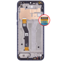 LCD Assembly With Frame Compatible For Motorola Moto G Play (XT2093 / 2021) (Genuine OEM) (Misty Blue)