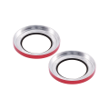Casper Camera Lens Protector Compatible For iPhone 14 / 14 Plus (Red) (Clear)