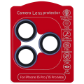 Casper Camera Lens Protector Compatible For iPhone 15 Pro / 15 Pro Max (Dark blue) (Clear)
