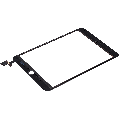 Digitizer With IC Chip Compatible For iPad Mini 3 (No Home Button Installed) (Aftermarket Pro: XO7) (Black)