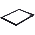 Digitizer Compatible For iPad 2 (Home Button Pre-Installed) (Aftermarket Plus) (Black)
