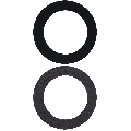 Back Camera Lens (Glass Only) With Adhesive Compatible For Samsung Galaxy Z Flip 3 5G (10 Pack)