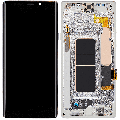 OLED Assembly With Frame Compatible For Samsung Galaxy Note 9 (Refurbished) (Cloud Silver)